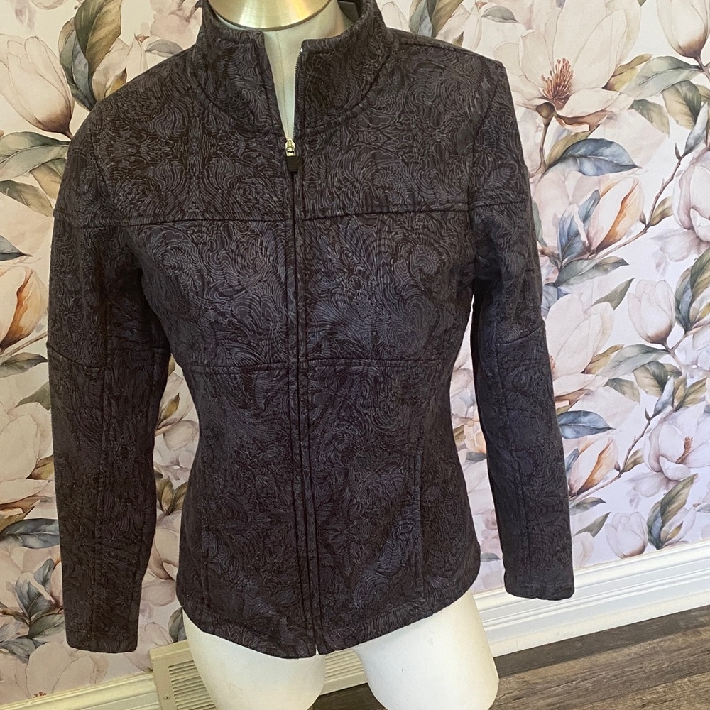 Spalding Women's Elegant Black Textured Blazer